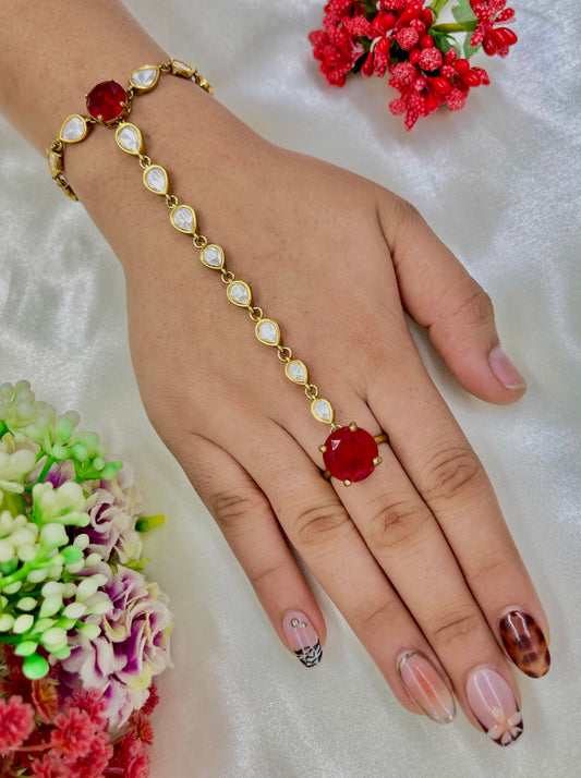 Tanishkaa Moissanite Premium Hath Panja (One pis)