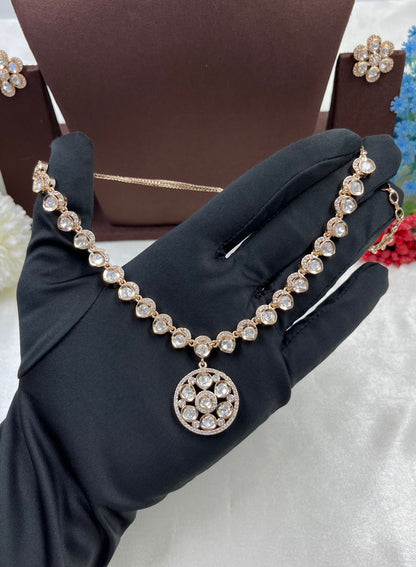 Deepti Moissanite Delicate Necklace