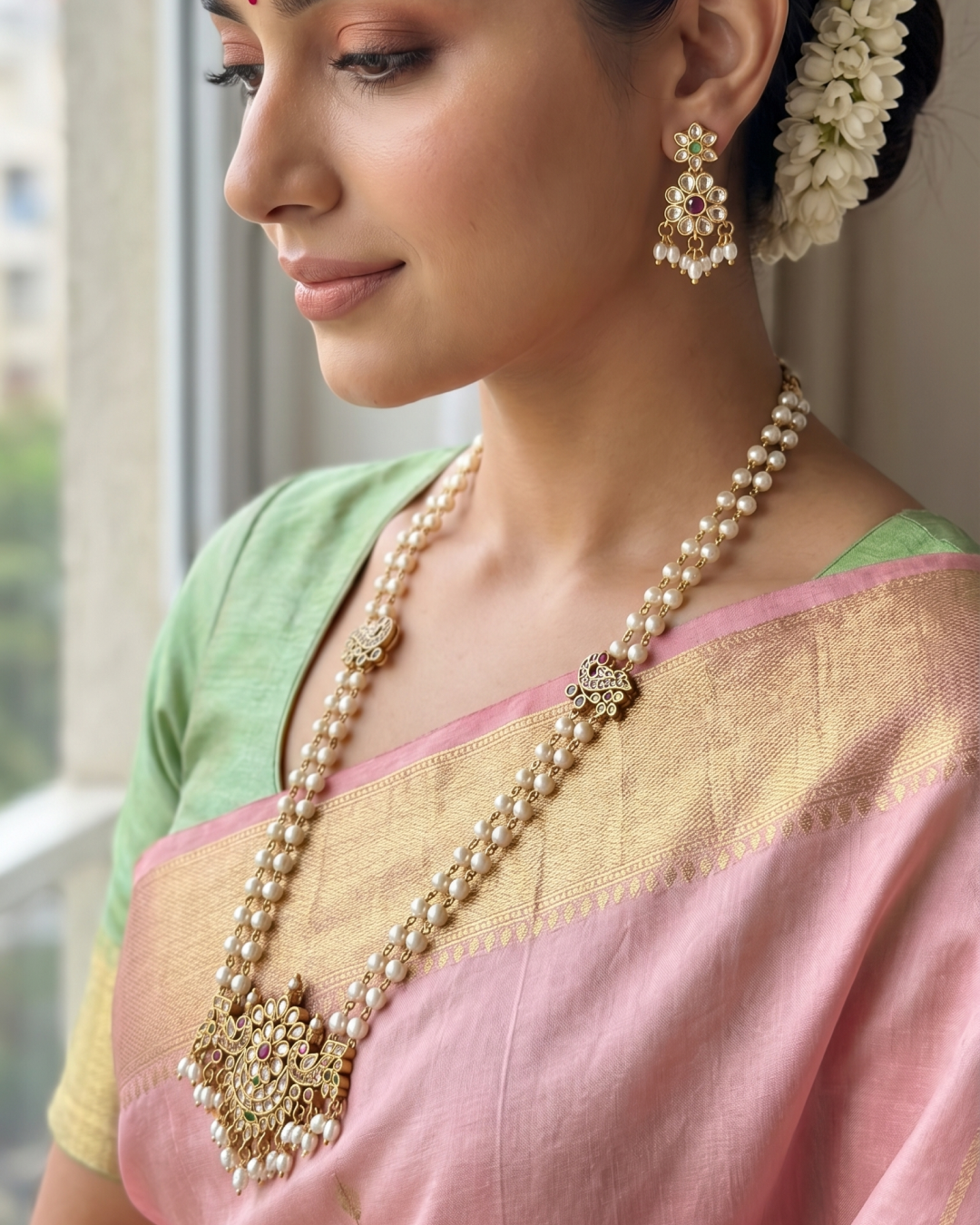 Vibha Victorian Traditional Long Necklace