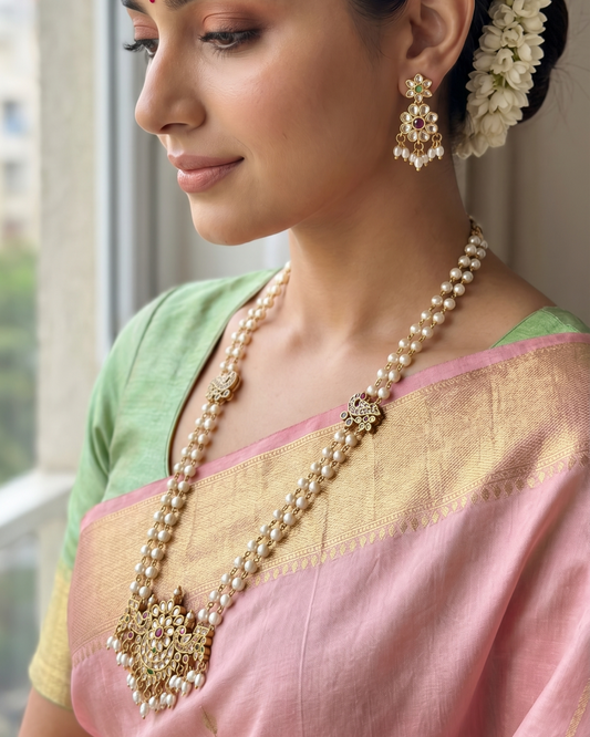 Vibha Victorian Traditional Long Necklace