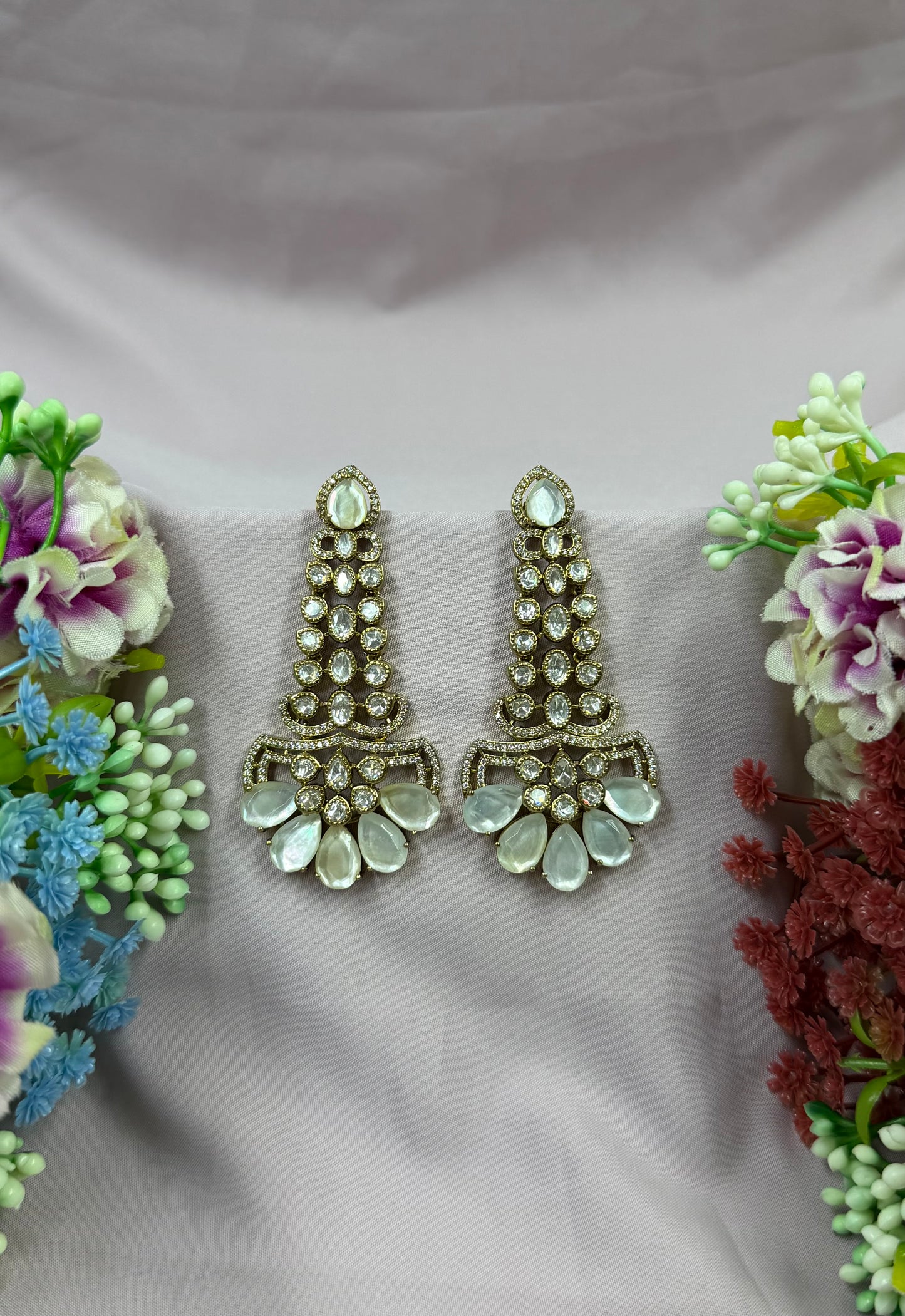 Maria Victorian Moissanite Earring