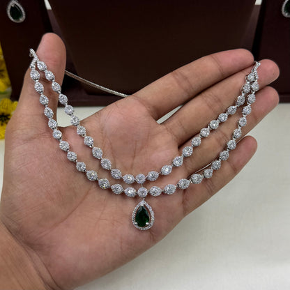 Aarohi American Diamond Delicate Necklace
