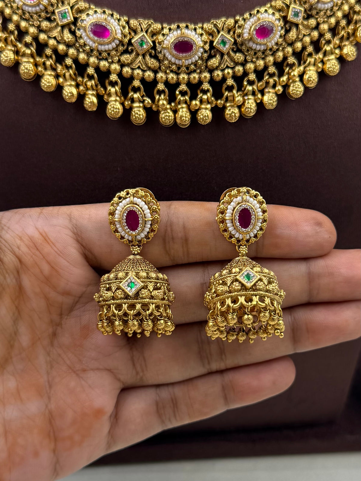 Pushpa Heritage Chorski Necklace Set