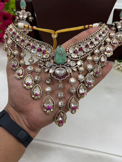 Anushka Premium Victorian Choker Necklace Set