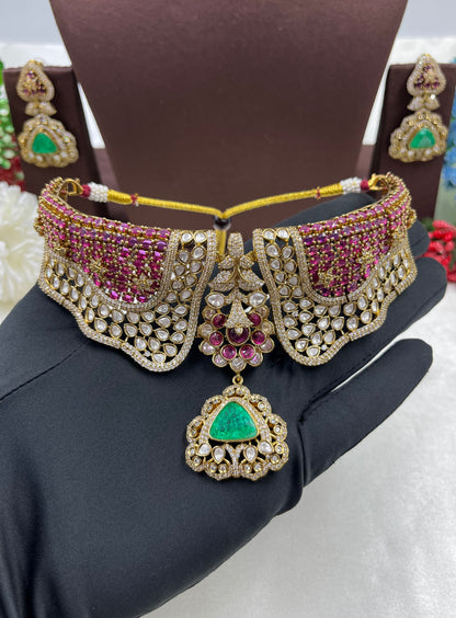 Pakhi Jaipuri Kundan Choker Necklace