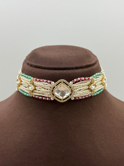 Shanaya Moissanite Choker Necklace Set