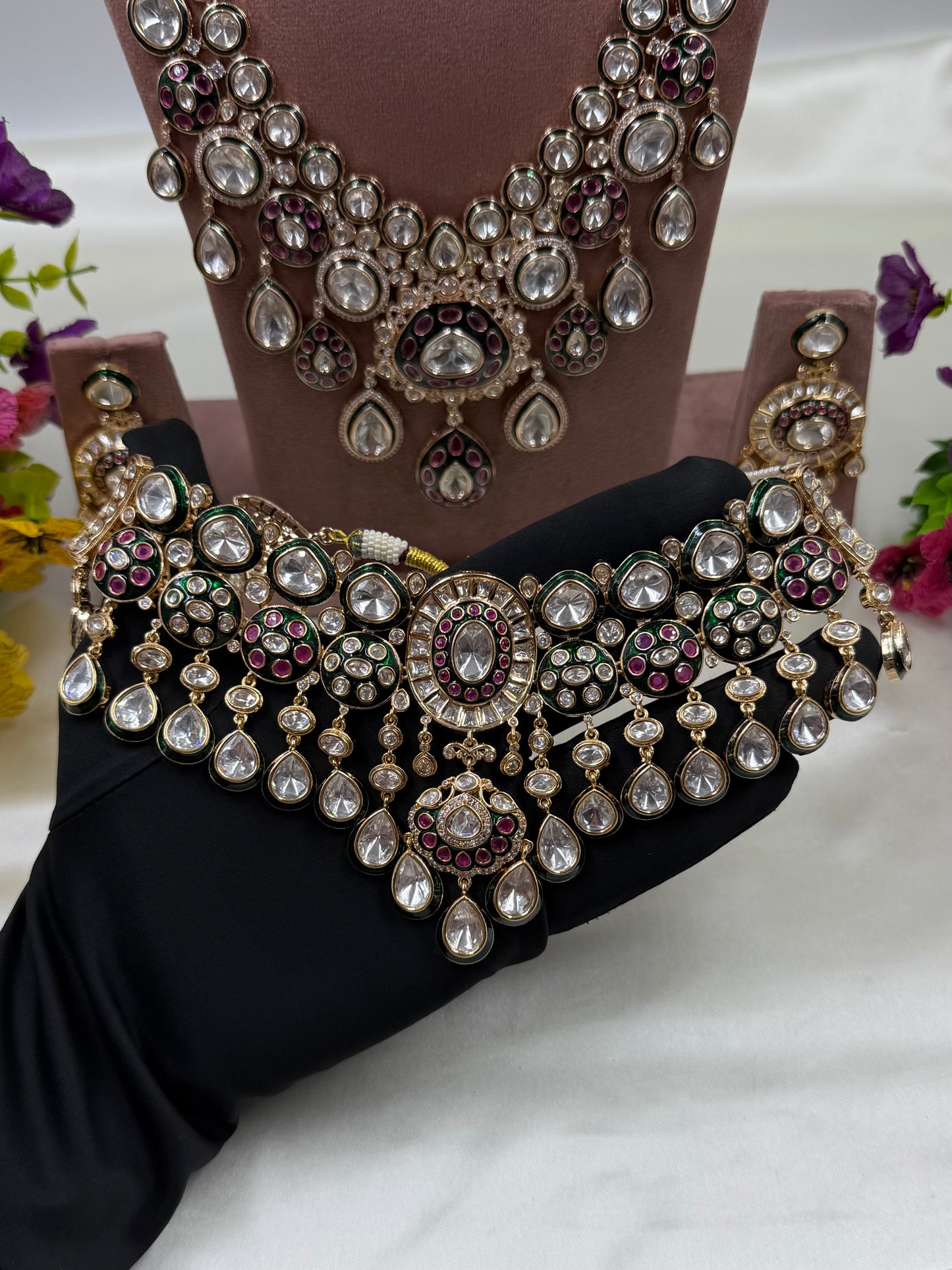 Jigna Premium Moissanite Combo Set