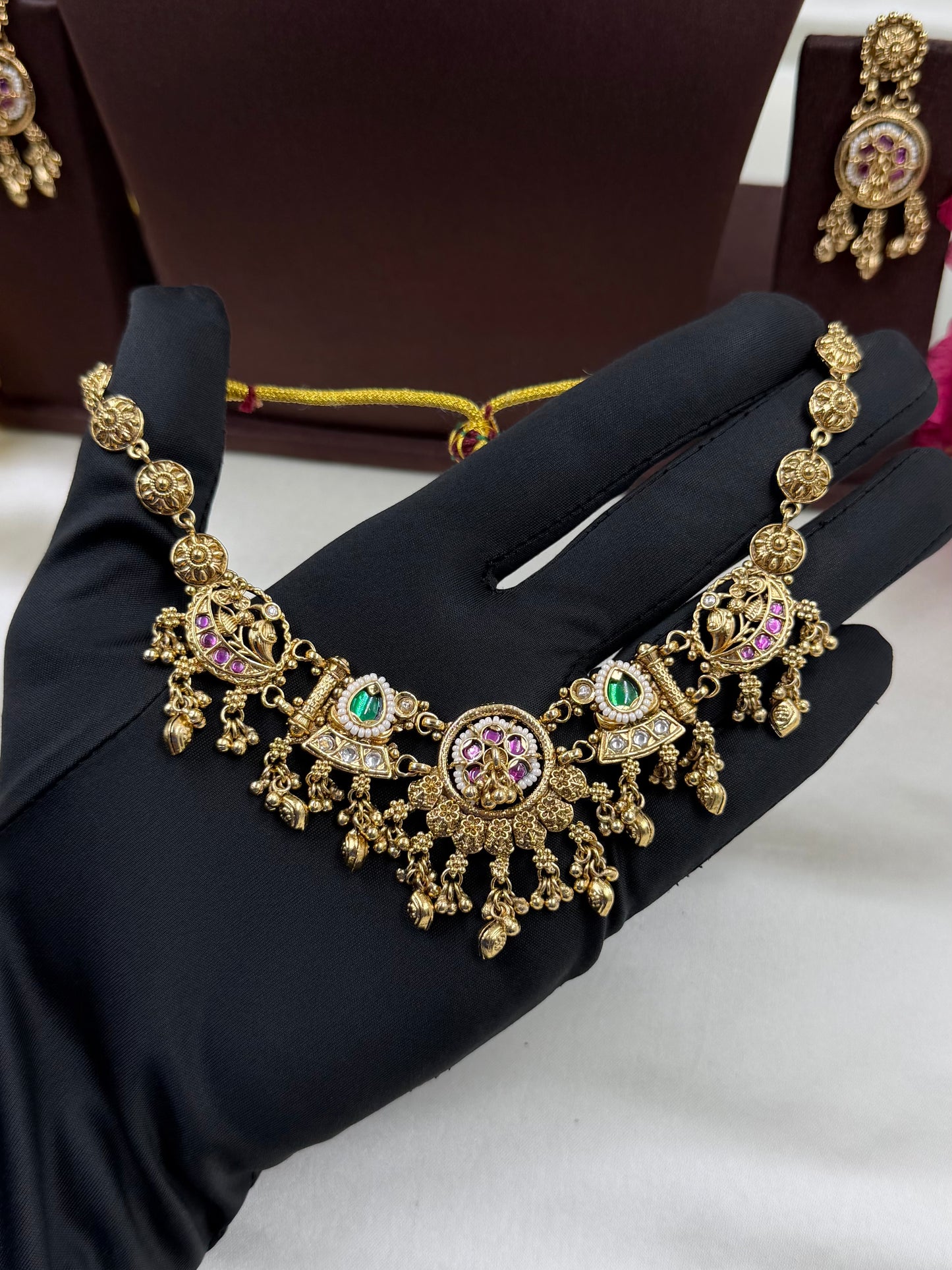 Unnati Heritage Delicate Necklace Set