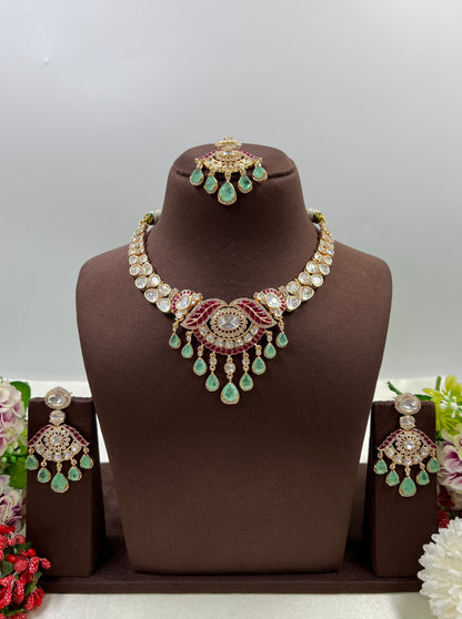 Deepti Moissanite Necklace Set