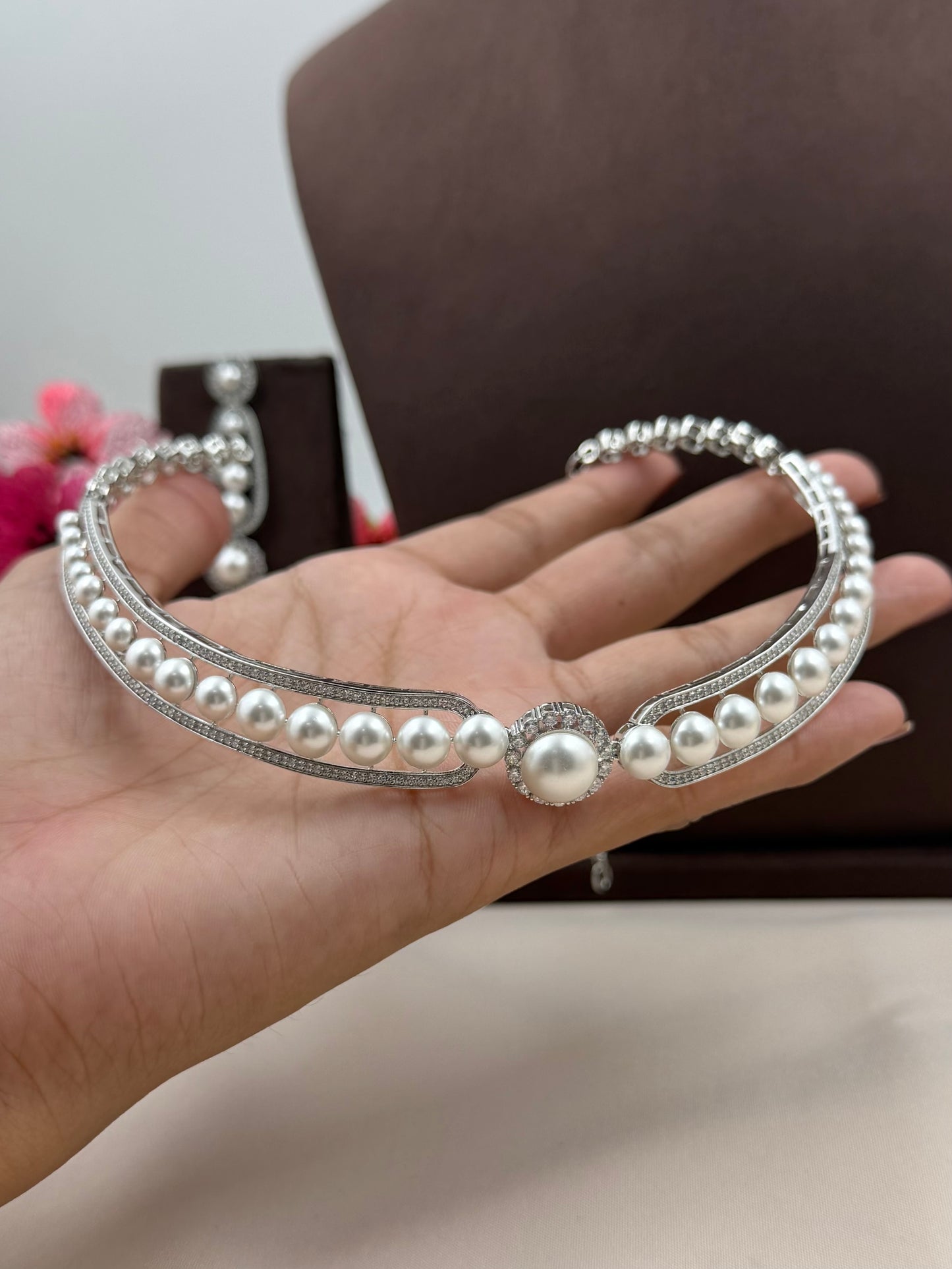 Nitya American Diamond Choker Set