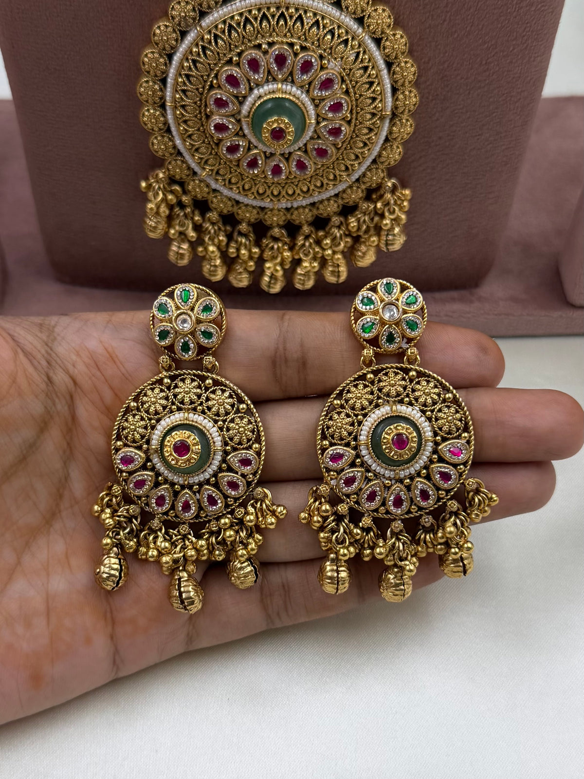 Latika Heritage Chorski Combo Necklace Set