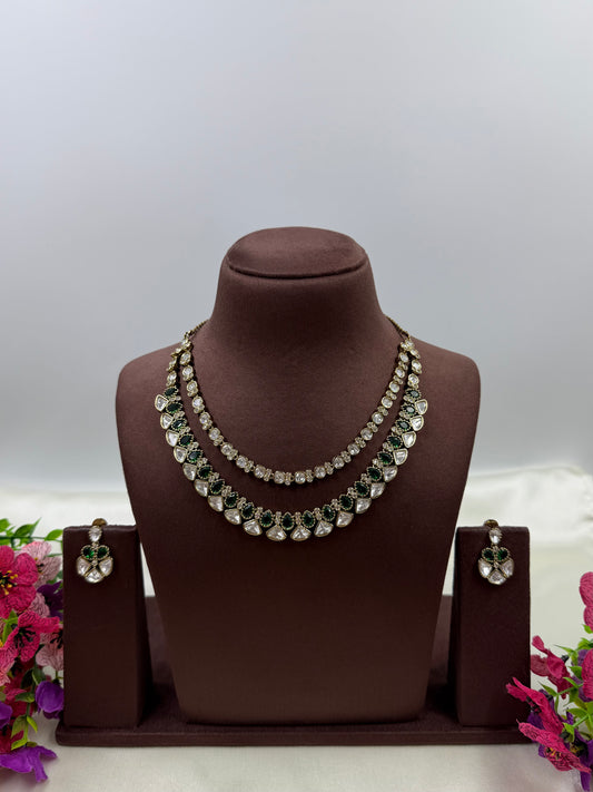 Alia Victorian Double Layering Necklace
