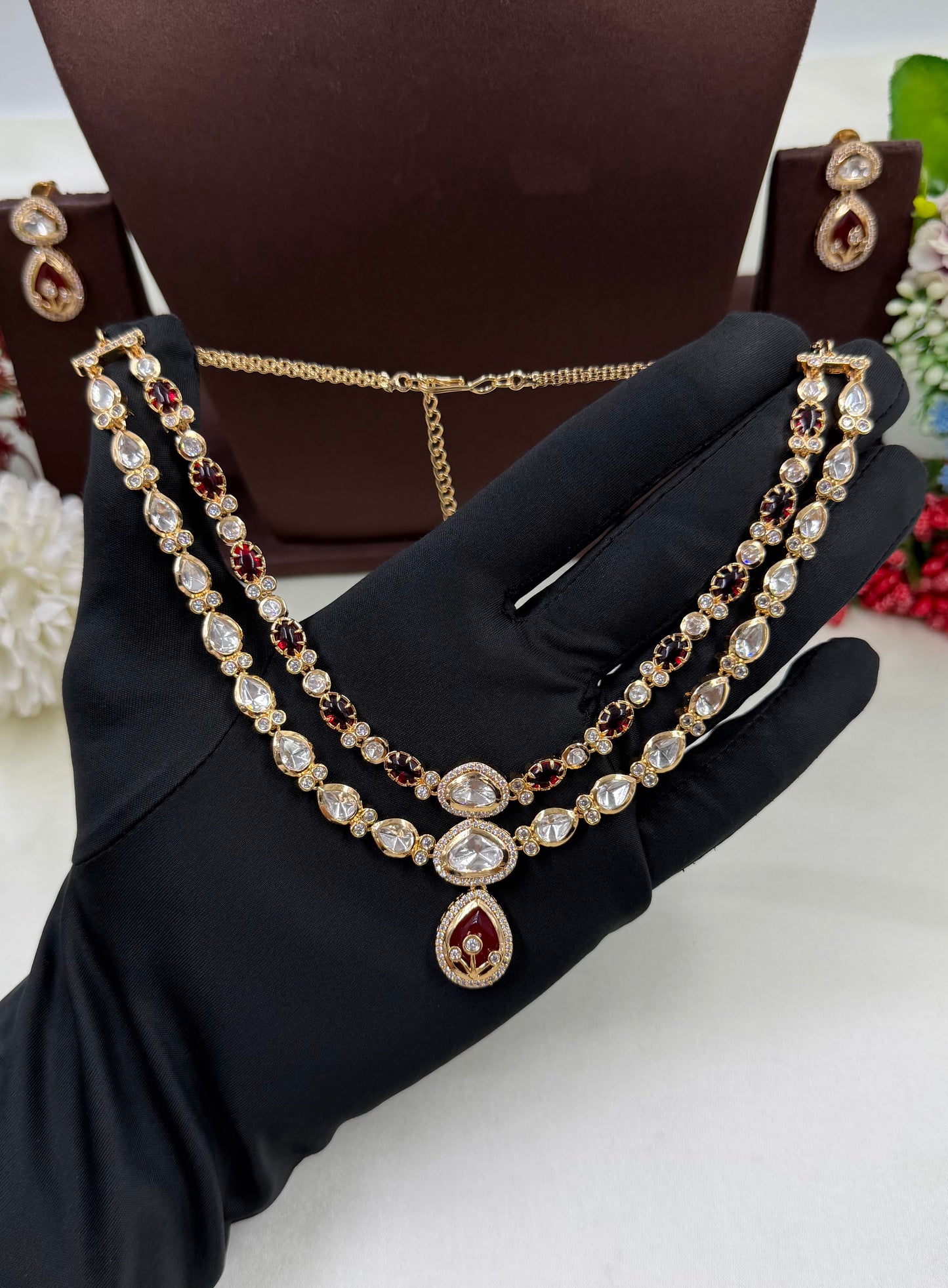 Zara Moissanite Double Layered Necklace