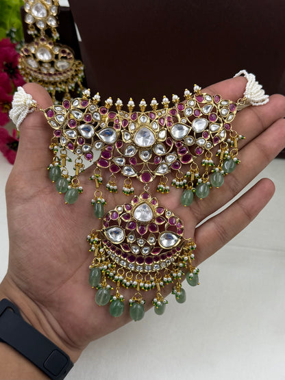 Madhuri Premium Traditional Choker Necklace Set