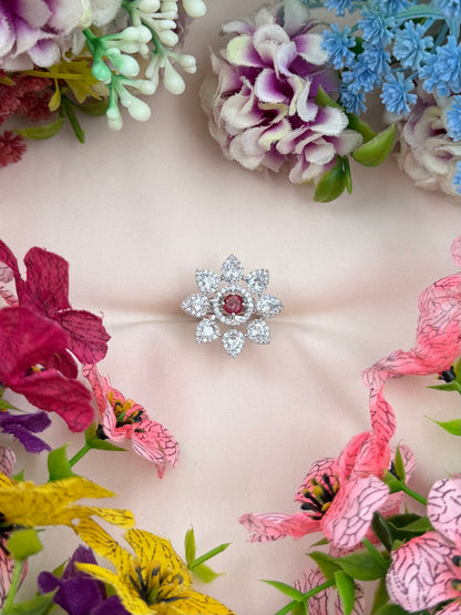 Anjali American Diamond Ring (Adjustable)