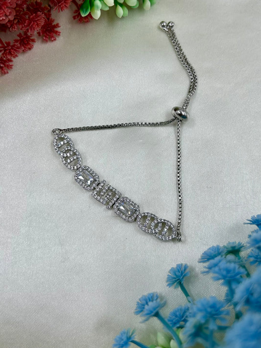Juliee American Diamond Bracelet (Adjustable)