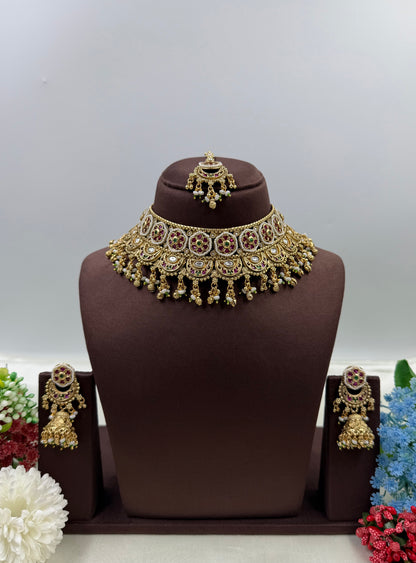 Vedanti Heritage Choker Necklace Set