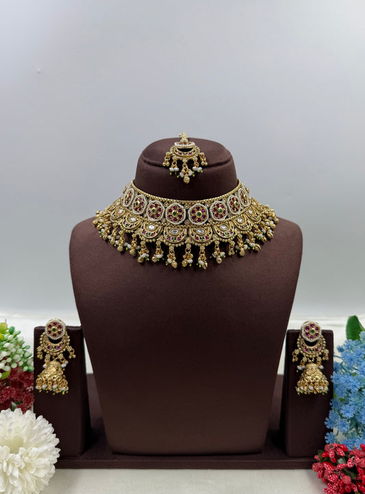Vedanti Heritage Choker Necklace Set
