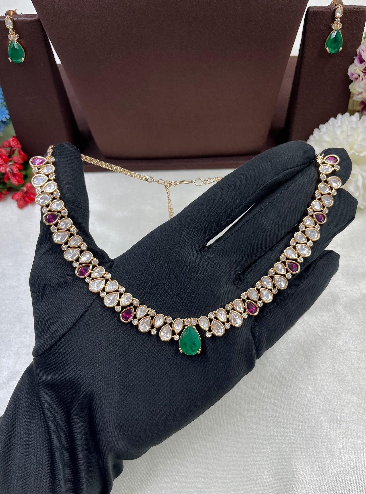 Komal Moissanite Delicate Necklace