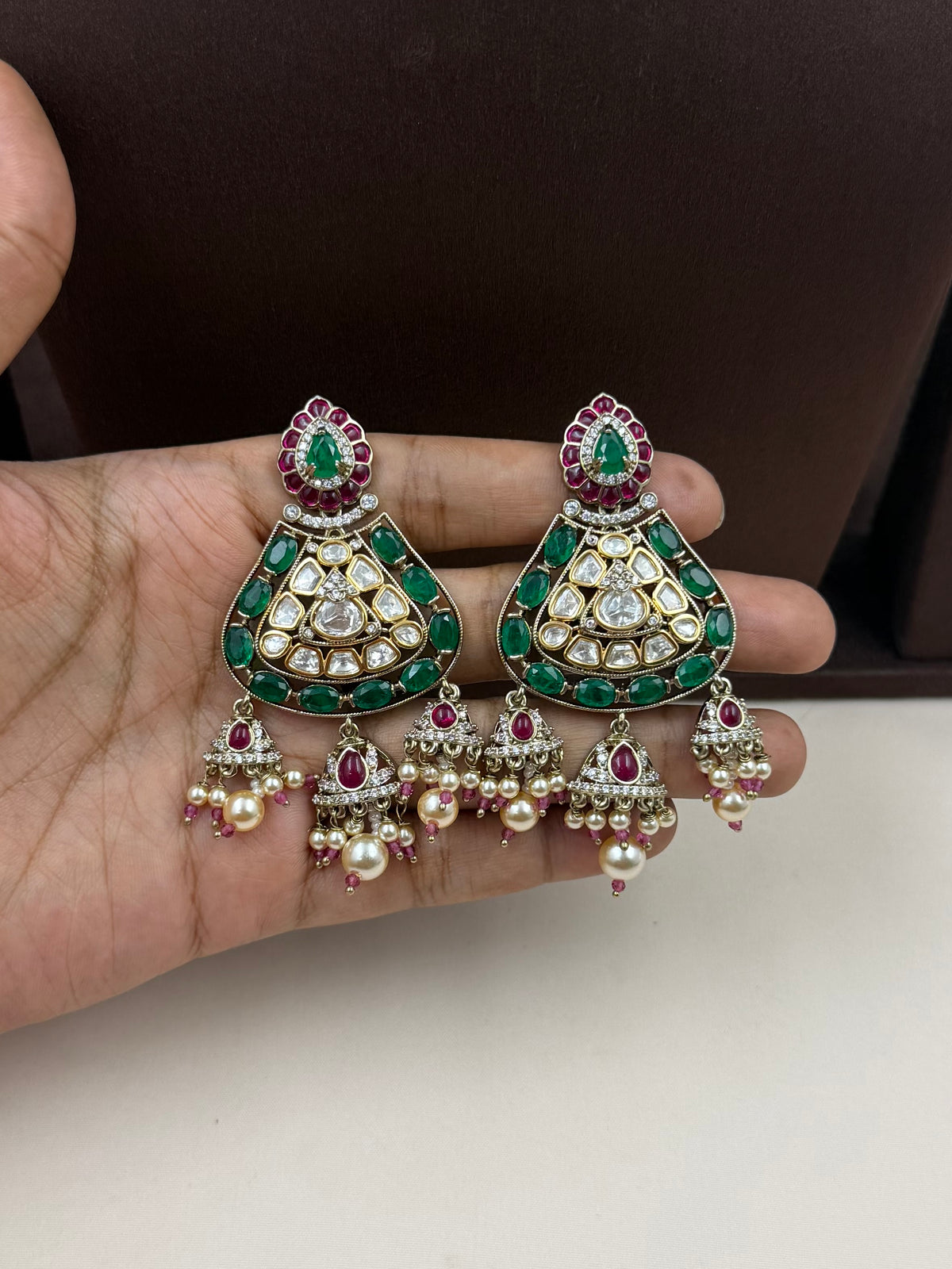 Utkarsha Victorian Moissanite Choker Necklace Set