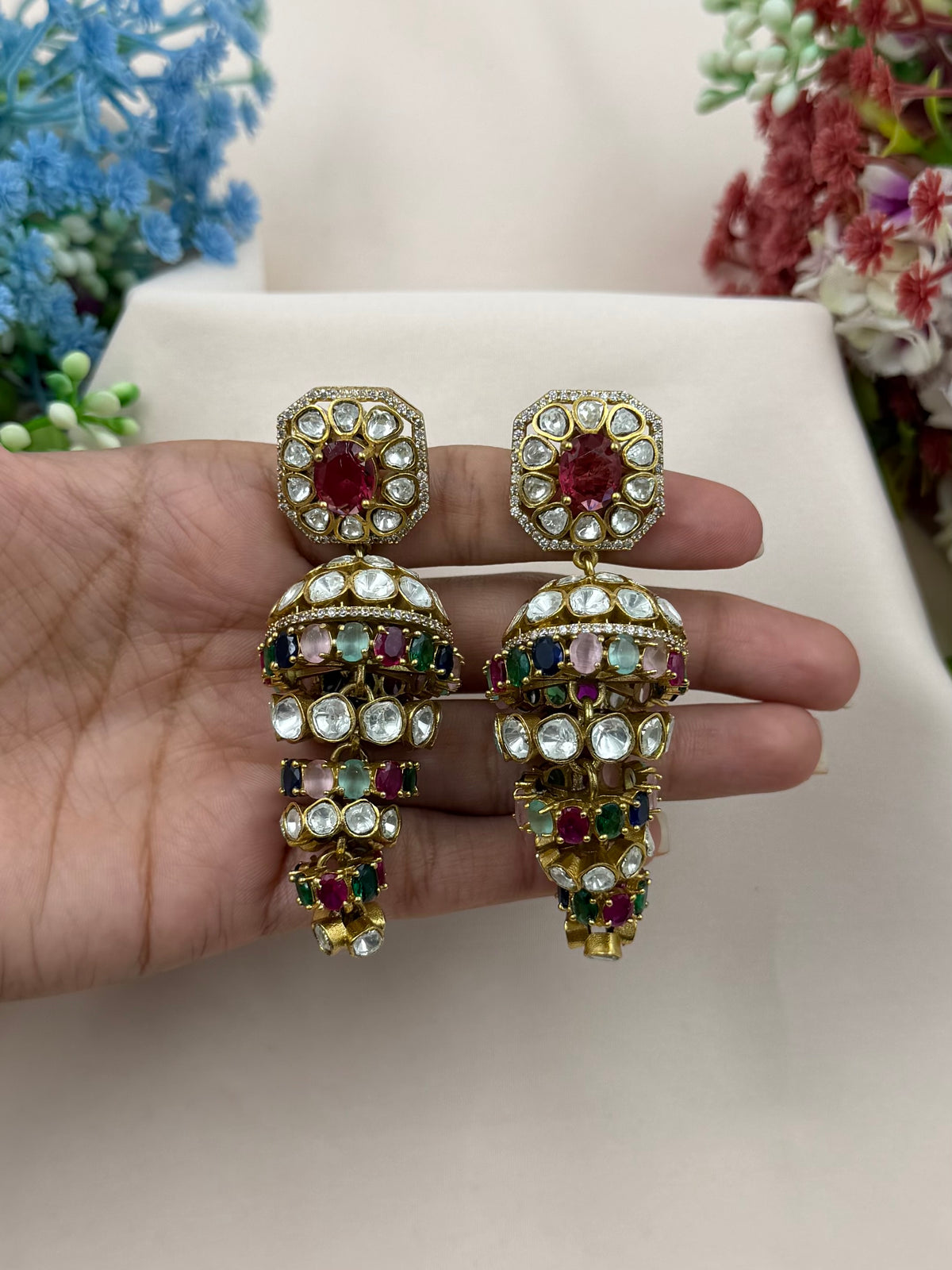 Varsha Premium Victorian Jhumka