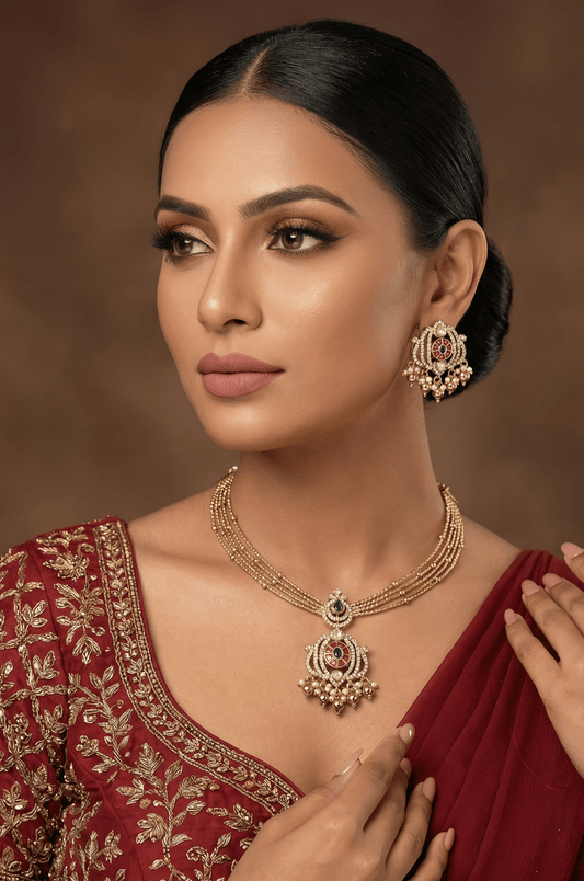 Usha Premium Victorian Hasli Necklace