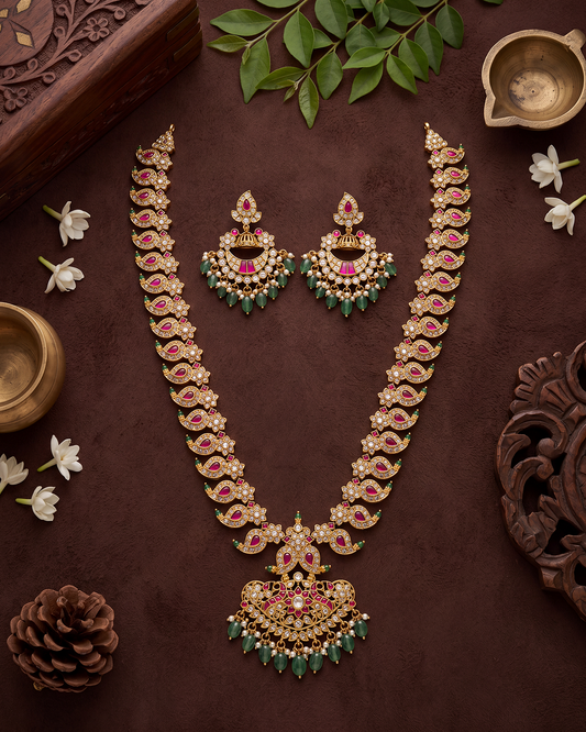 Nidhi Victorian Long Necklace Set