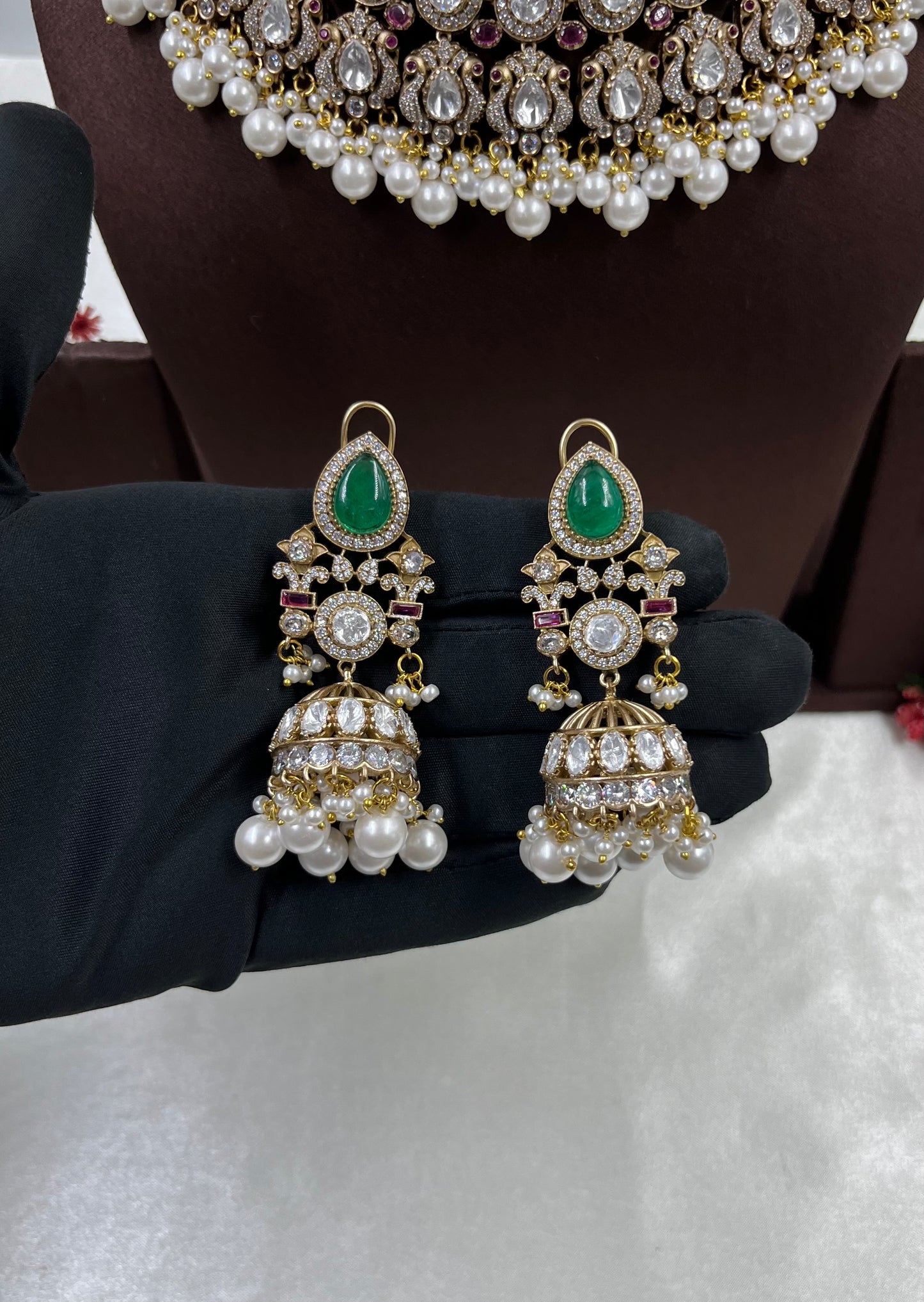 Hina Jaipuri Kundan Choker Necklace Set