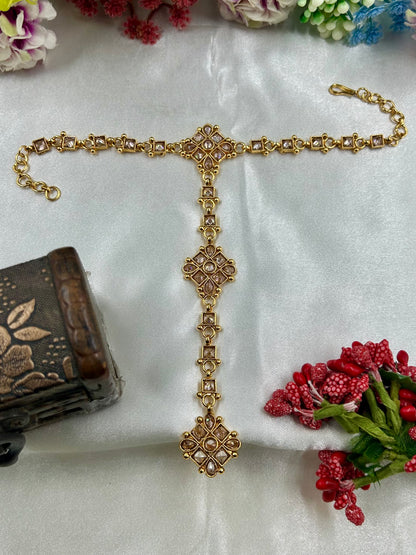 Ruchita Traditional Gold Hath Panja (One Pis)