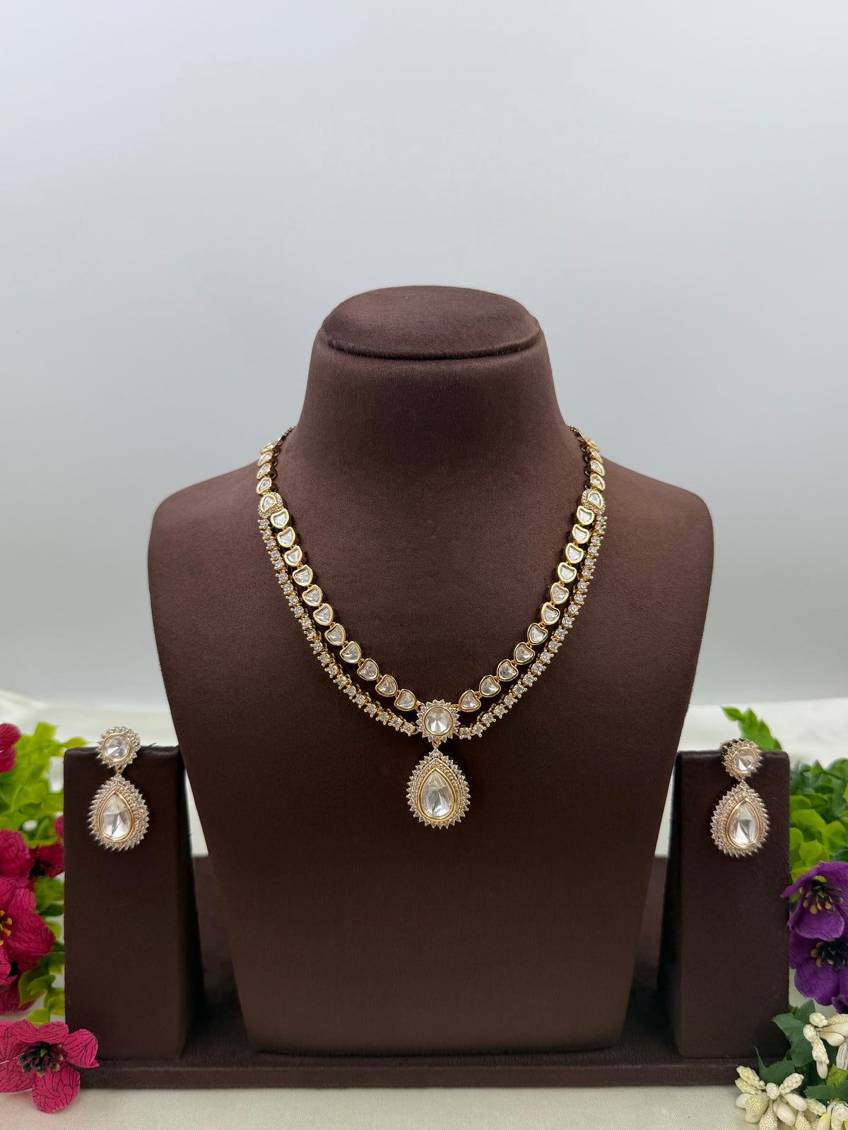 Preety Moissanite Necklace Set