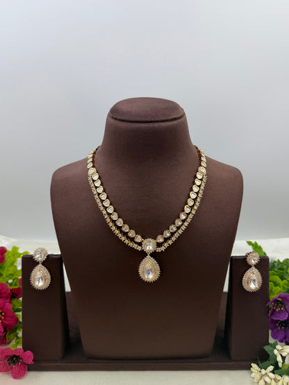 Preety Moissanite Necklace Set