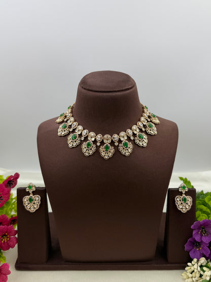 Vedika Moissanite Necklace Set