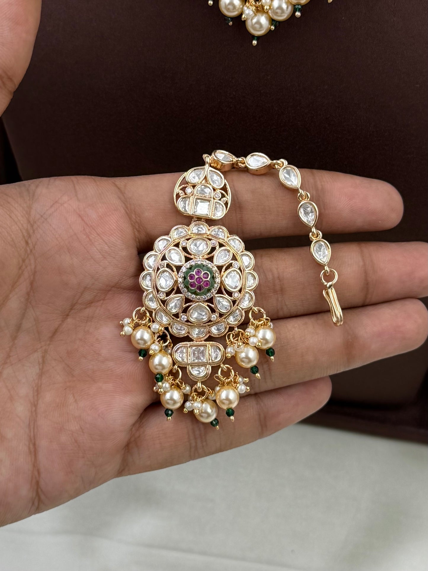 Prachi Moissanite Choker Set