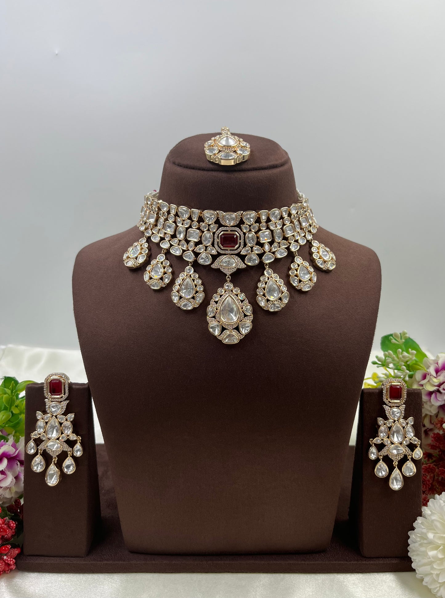 Meera Moissanite Choker Necklace