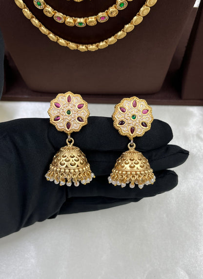 Rajwadi Three layers Necklace