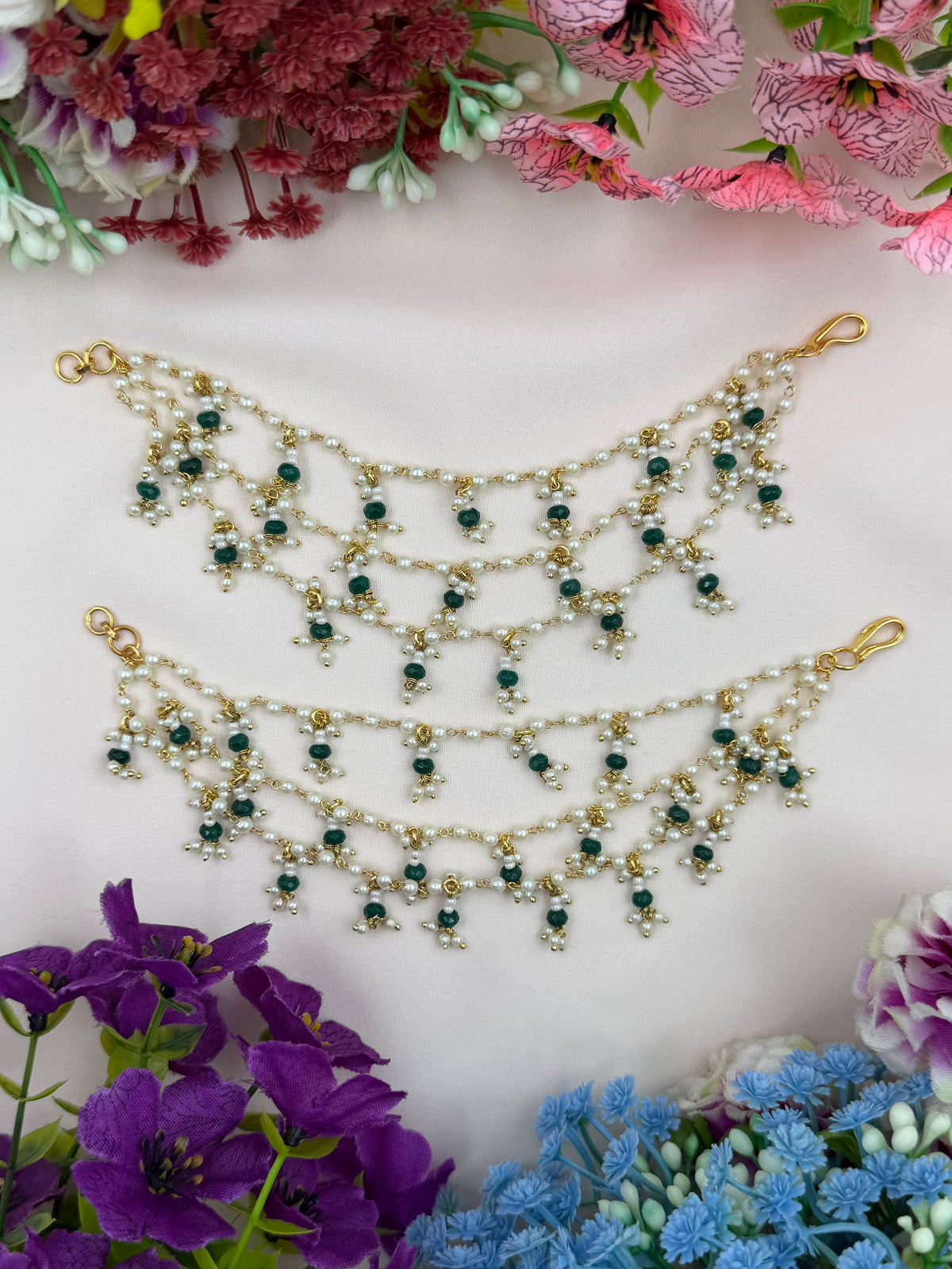 Tanu Traditional Moti Earchain