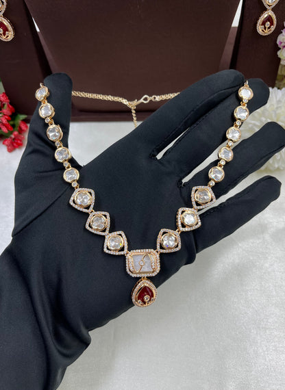 Prajakta Moissanite Delicate Necklace