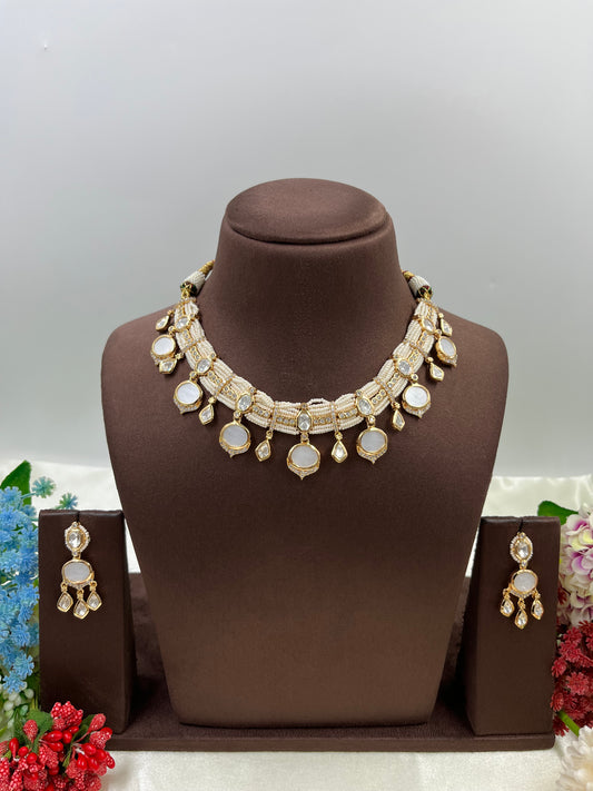 Arpita Moissanite Moti Necklace
