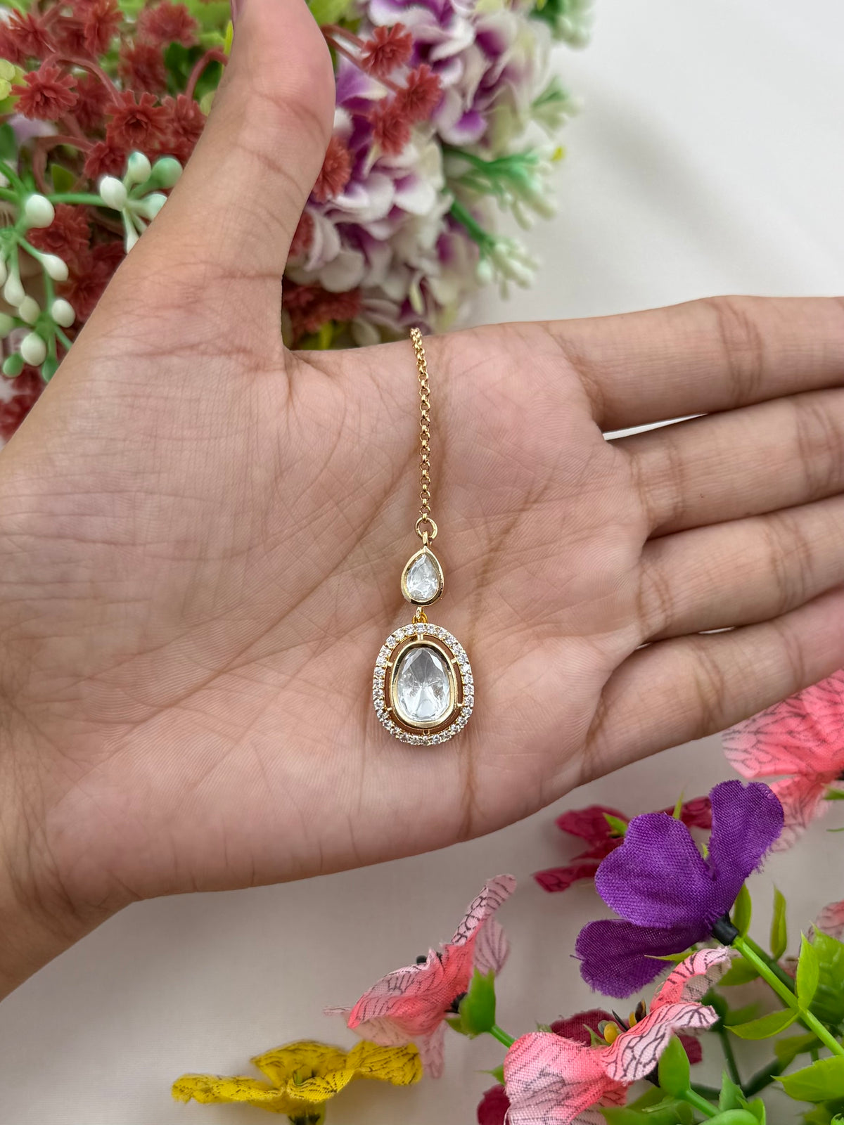 Mayuri Moissanite Mang Tika