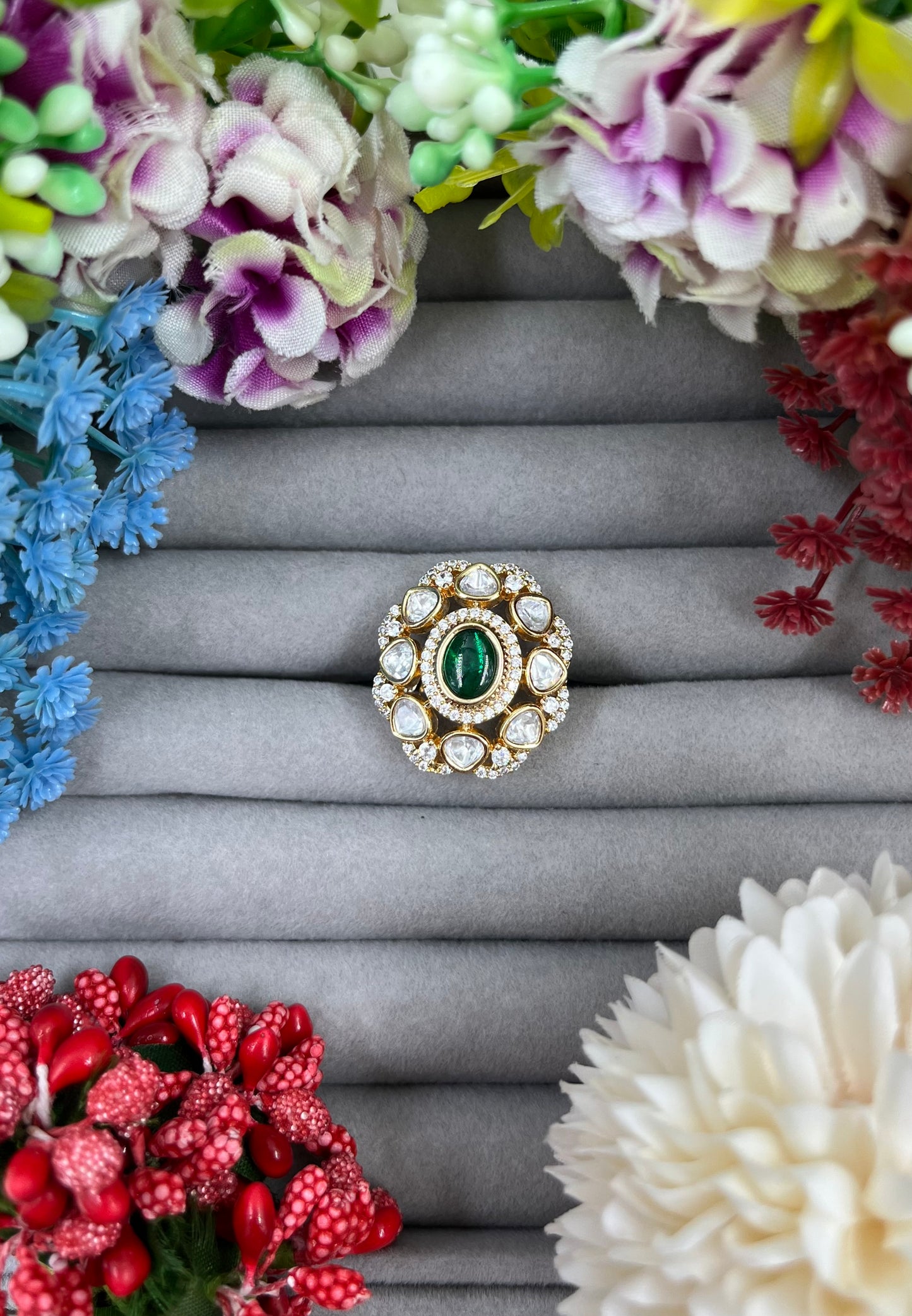 Ritu Premium Moissanite Ring (Adjustable)