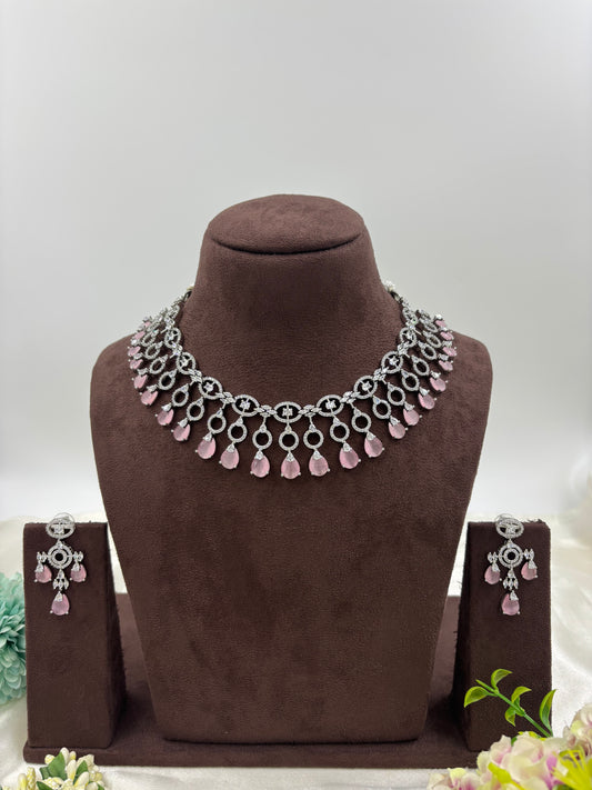 NORA AMERICAN DIMOND NECKLACE SET