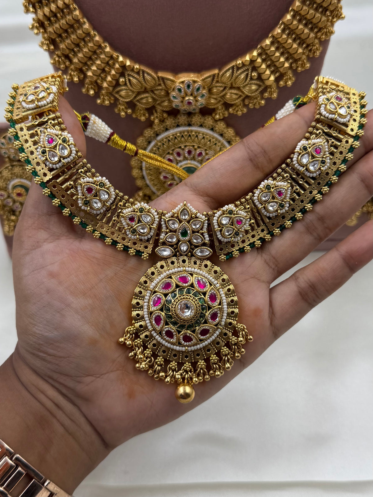 Latika Heritage Chorski Combo Necklace Set