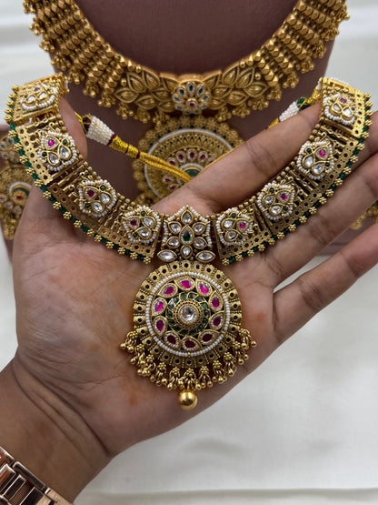 Latika Heritage Chorski Combo Necklace Set