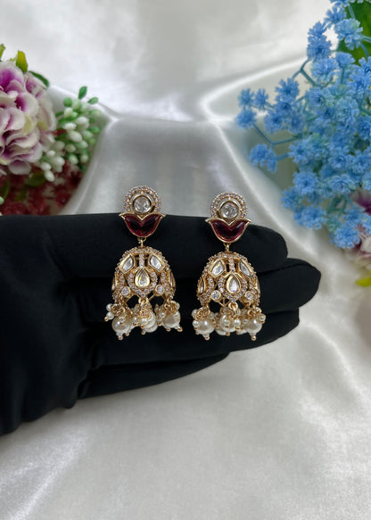 Priyal Moissanite Jumka