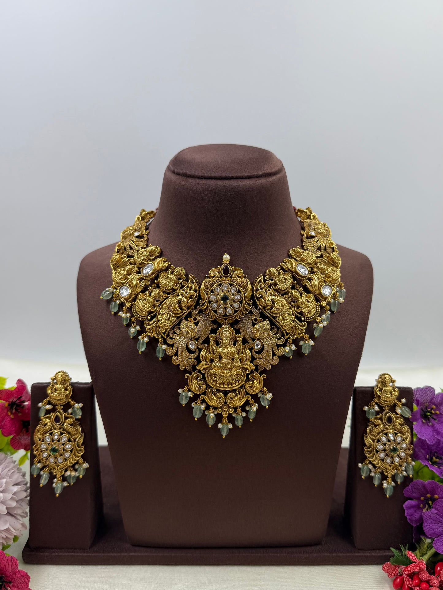 Trupti Premium South Indian Temple Necklace Set