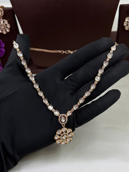 Kavya Moissanite Delicate Necklace