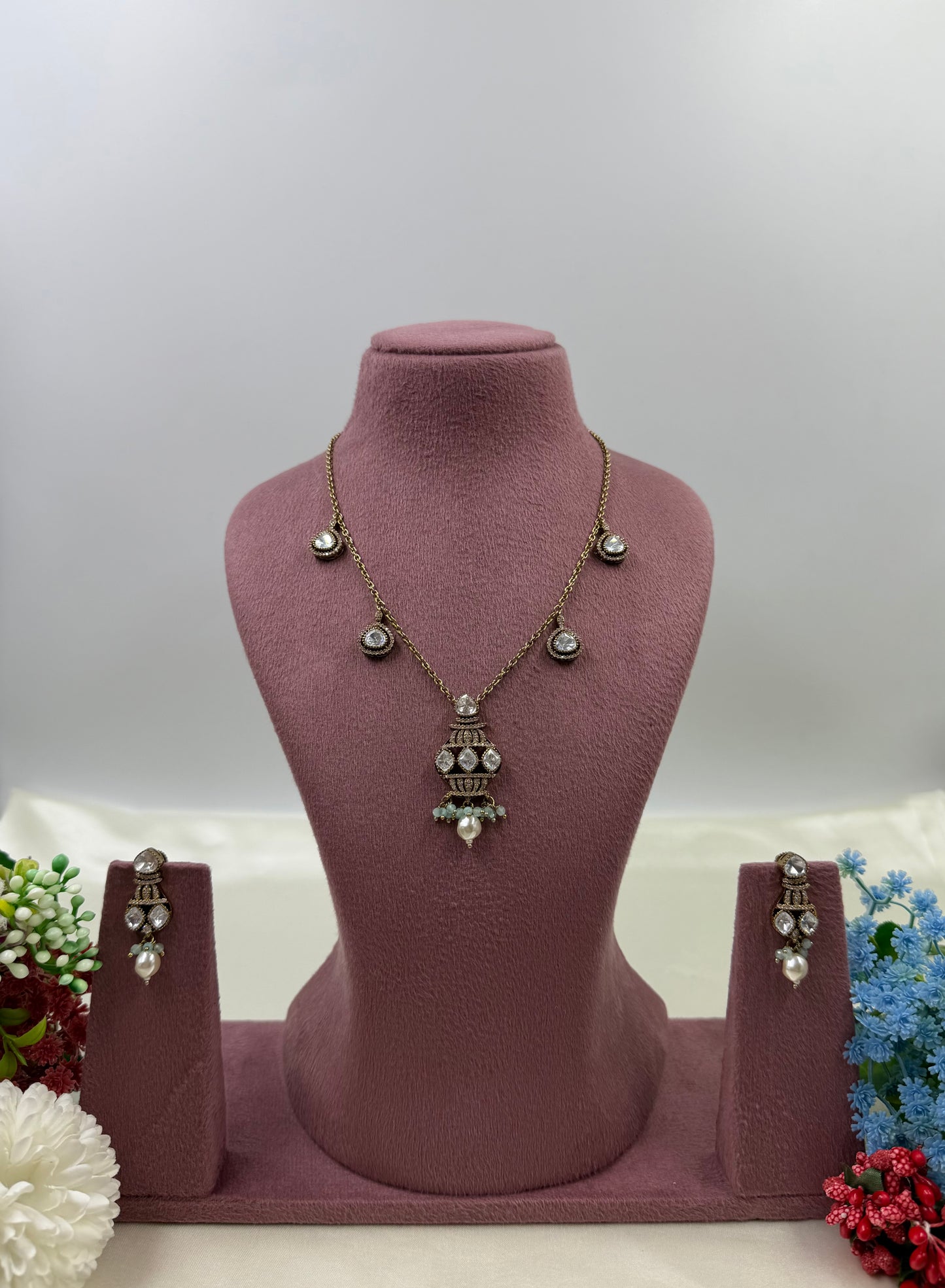 Kaira Victorian Chain Pendant Necklace