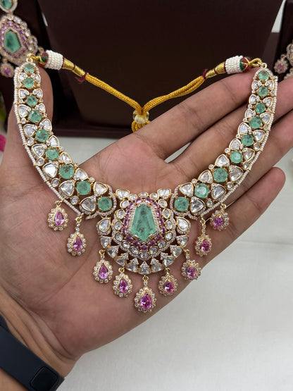 Mayra Moissanite Necklace Set