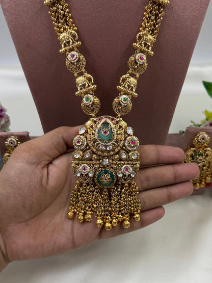 Aaradhya Chorski Heritage Long Necklace Set