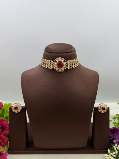 Siya Premium Moissanite Choker Set
